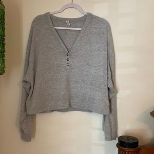 ALO Yoga Gray Long Sleeve Tee